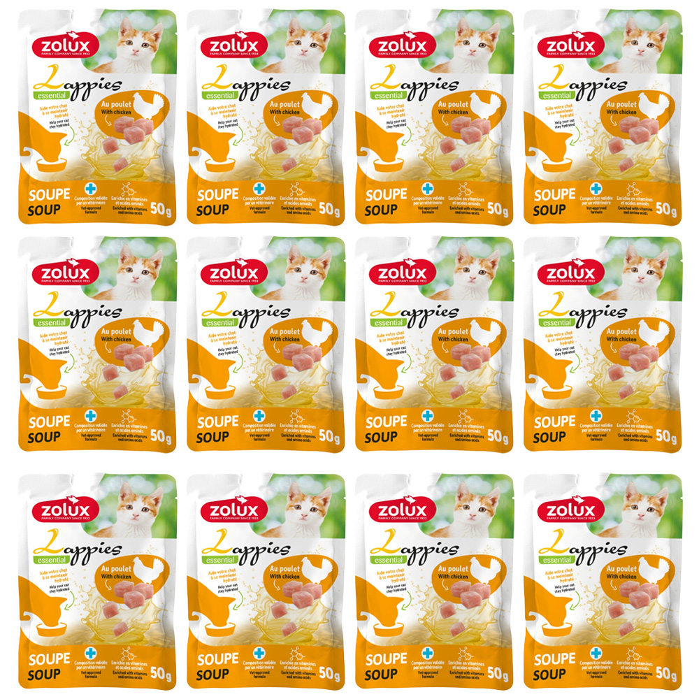 Przysmak dla Kota Lappies Zupa z Kurczakiem 12x50g ZOLUX